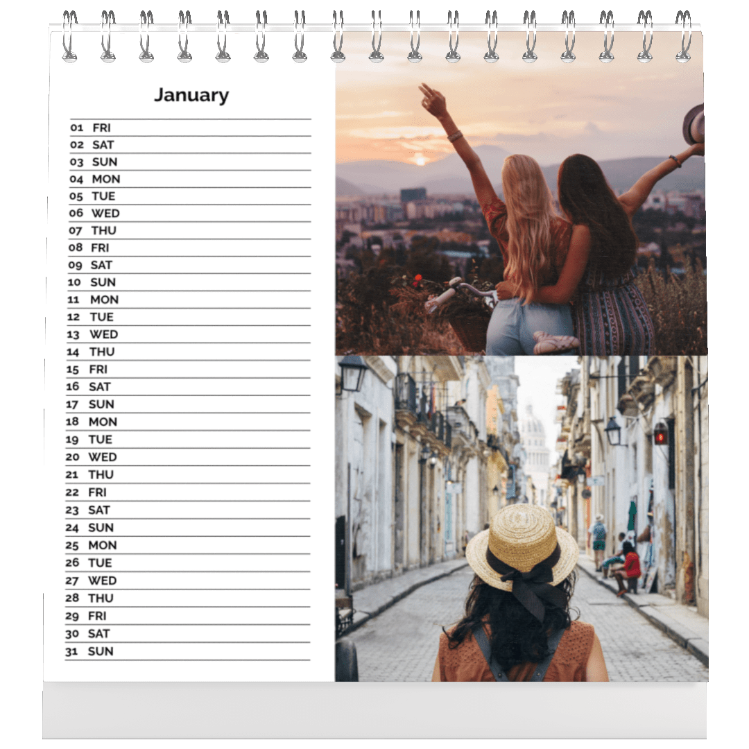 Personalised Desktop Calendars