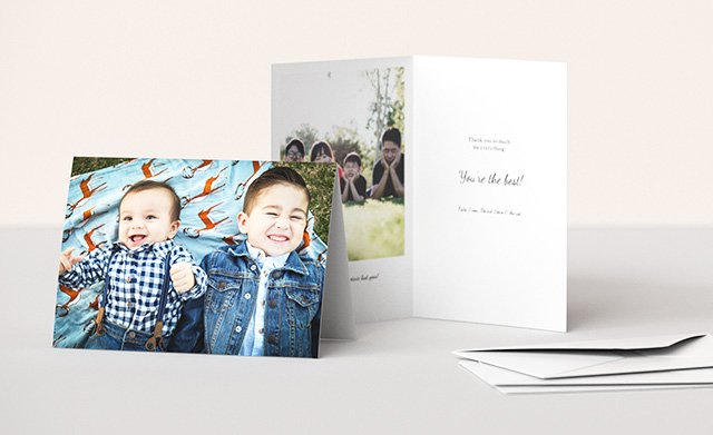 Personalised folded cards