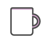 11oz pink gloss personalised mugs