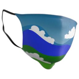 Thumbnail for Custom Face Masks with Clouds design 2