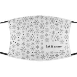 Thumbnail for Custom Face Masks with Snowflakes design 1