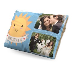Personalised Pillow (19" x 13") with Cute Brighten Up My Day design