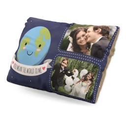 Personalised Pillow (19" x 13") with Cute The World To Me design