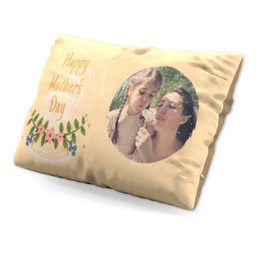 Personalised Pillow (19" x 13") with Happy Mother's Day Spiral design