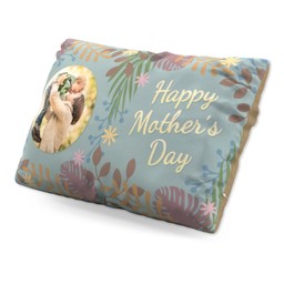 Personalised Pillow (19" x 13") with Mother's Day Foliage design