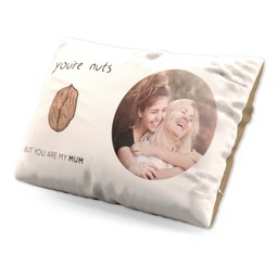 Personalised Pillow (19" x 13") with Nuts Mum design