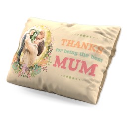 Personalised Pillow (19" x 13") with Thanks Mum design