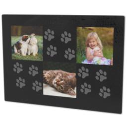 Thumbnail for Photo Chopping Boards with Paw Prints Custom Colour design 2