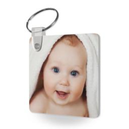 Thumbnail for Personalised Photo Keyrings (Square) with Full Photo design 2