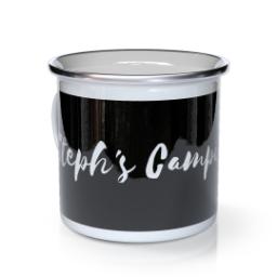 Thumbnail for Personalised Enamel Mug with Custom Colour (Custom Text Only) design 2
