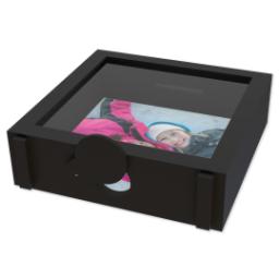 Thumbnail for Personalised Black Wooden Money Box  with Full Photo design 3